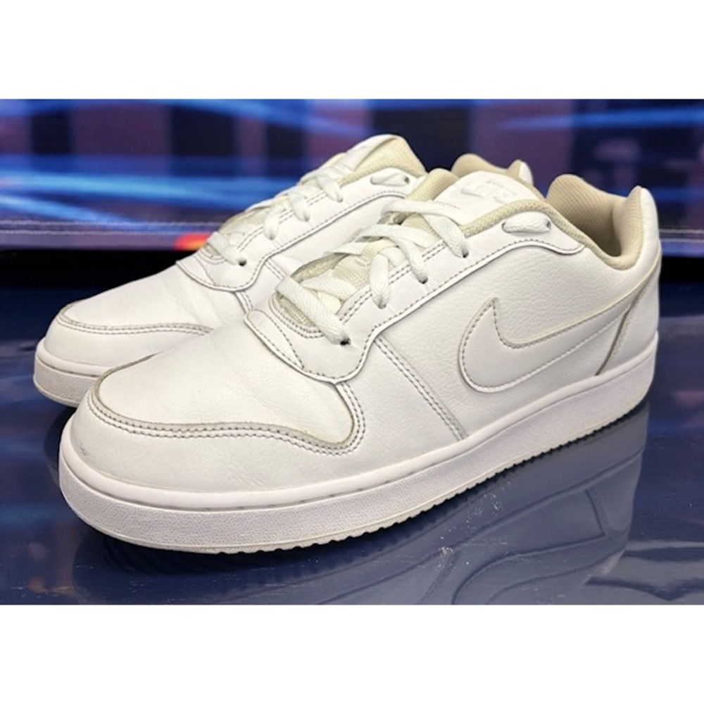 Nike Ebernon Low Triple White Low Tops AQ1775-100 Mens sneakers size 10
